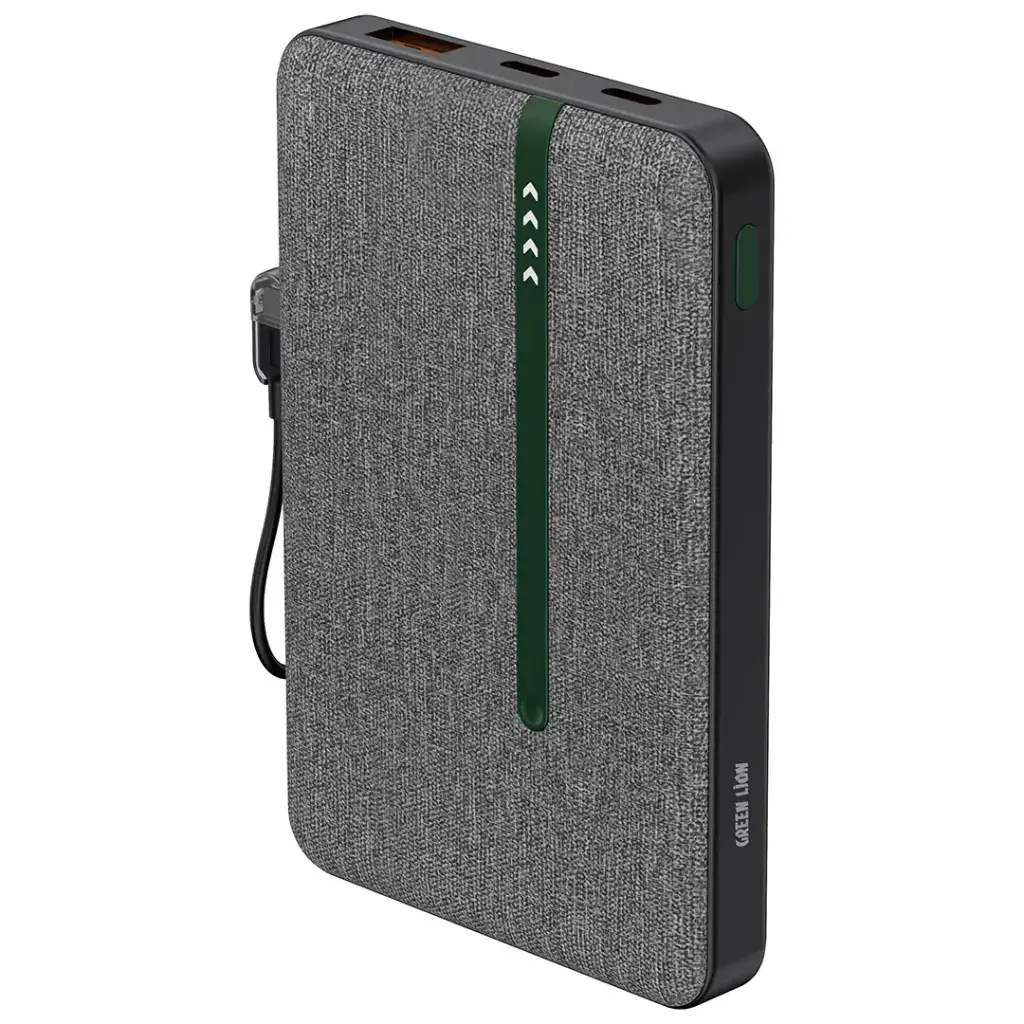 [GNKYPB10KBK] Green Lion Kyoto 10000mAh Power Bank - Black.webp