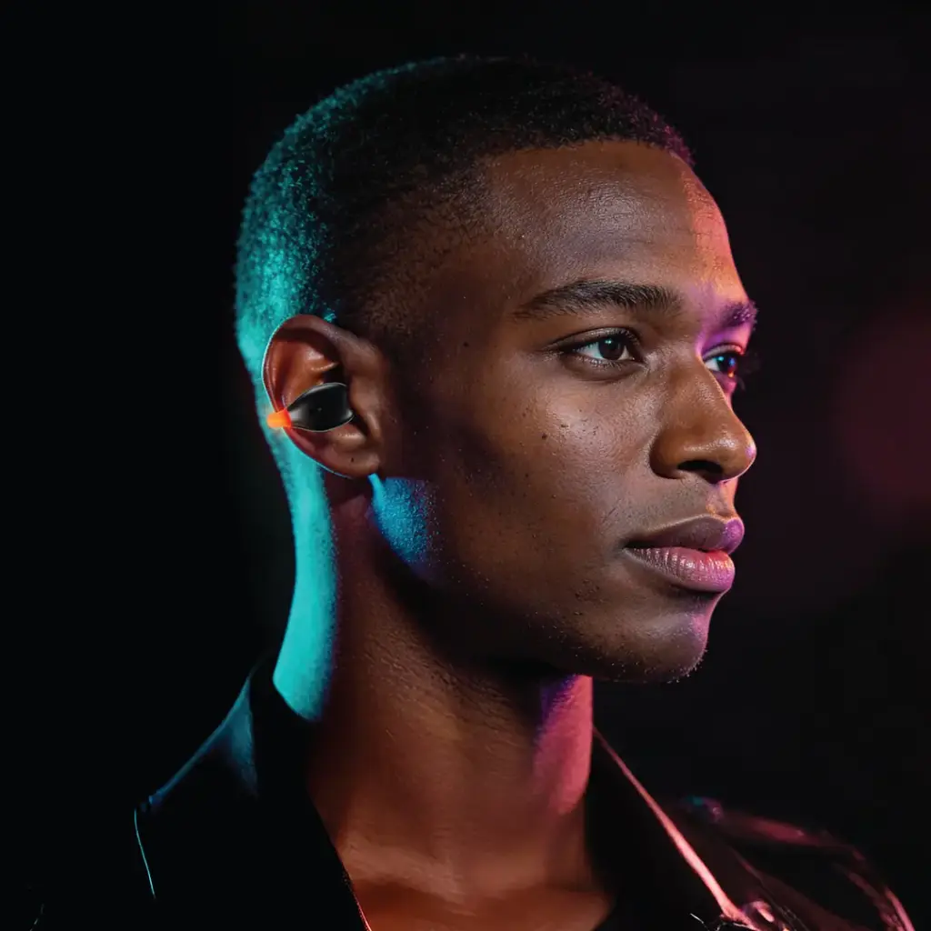 Green Lion Venetian Clip-On Wireless Earbuds - Black2.webp