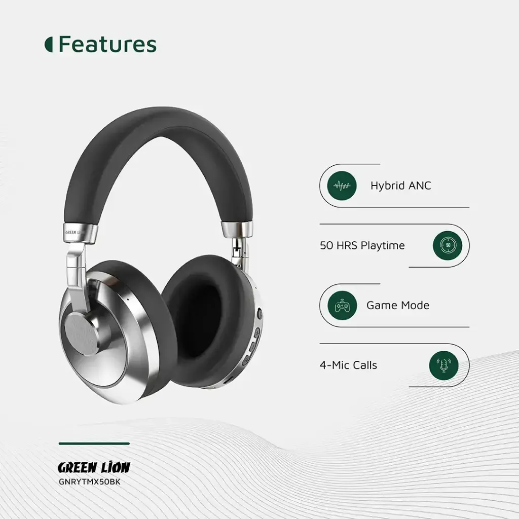 Green Lion Rhythm X50 ANC Wireless Headphone.webp