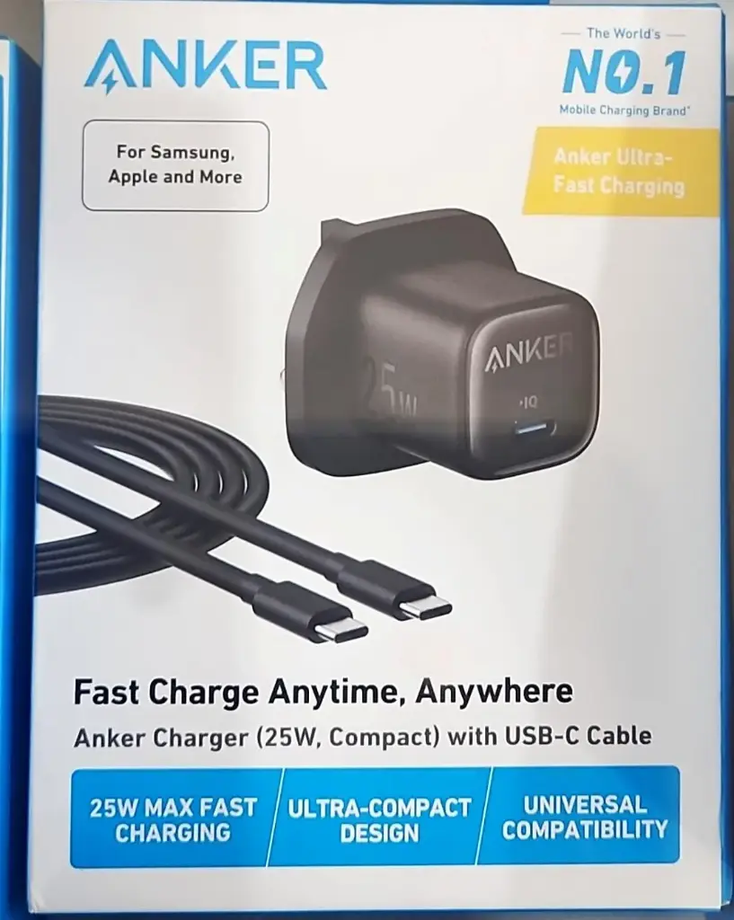 Anker 25W charger
