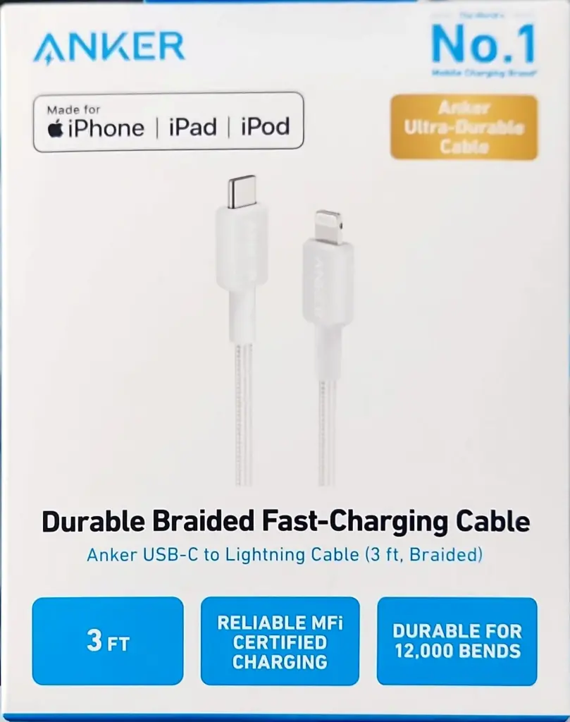Anker C to lightning Cable