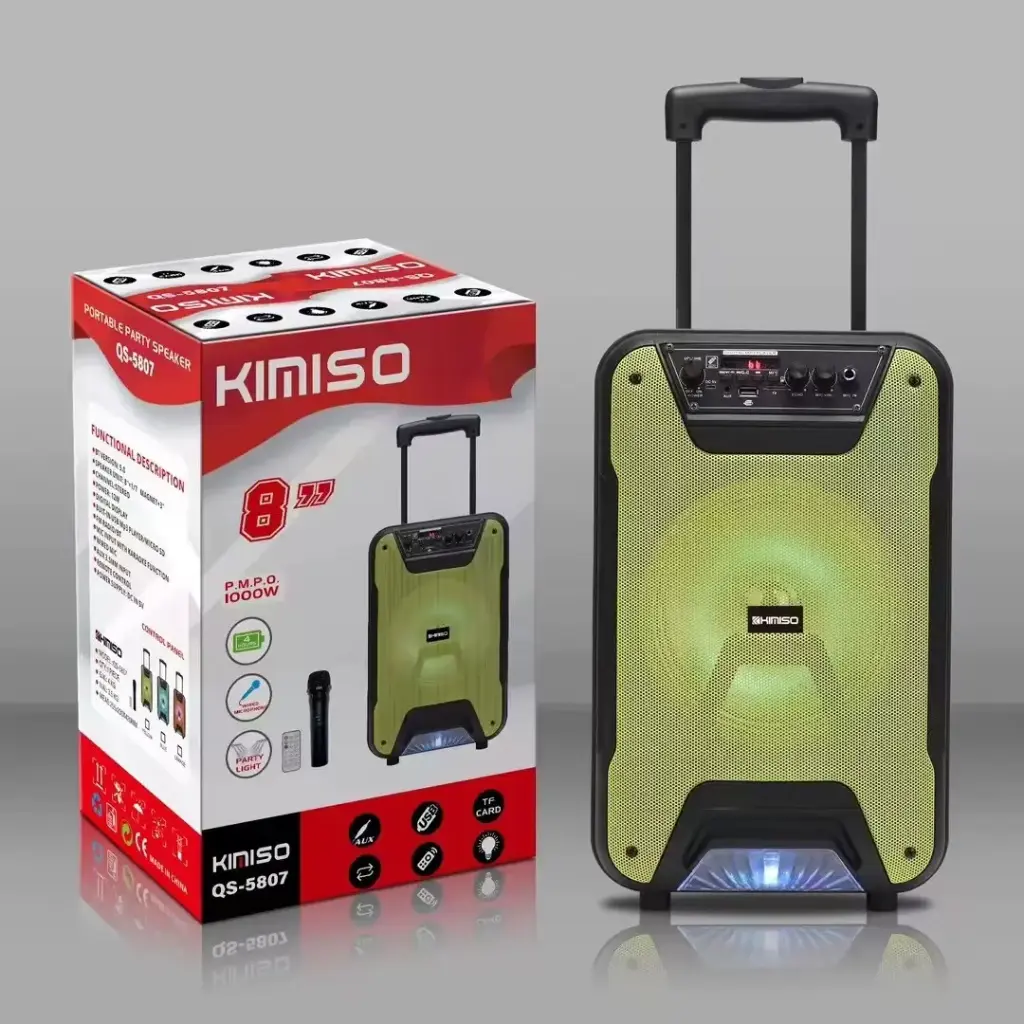 KIMISO 8 INCHES SPEAKER WITH RGB AND MIC