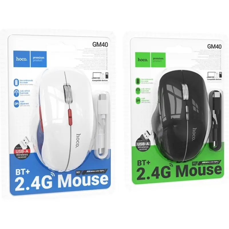 HOCO WIRELESS RGB MOUSE RECHARGEBLE