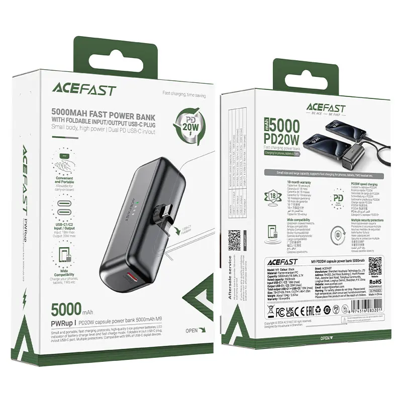 ACEFAST 5000MAH CAPSULE FAST POWER BANK