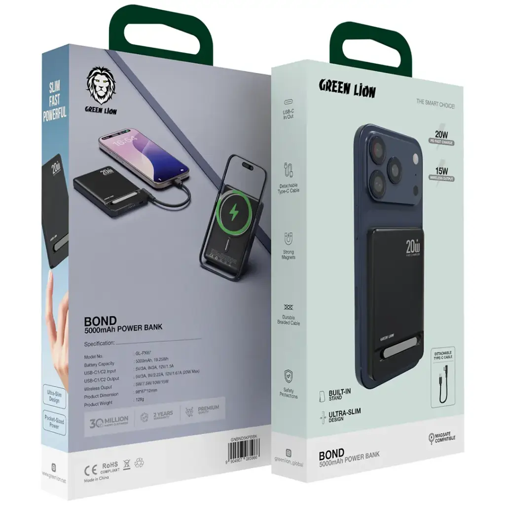 GREEN LION BOND 10000MAH MAGSAFE POWER BANK