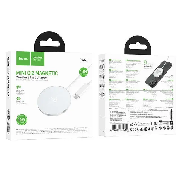 HOCO MINI QI2 MAGNETIC WIRELESS FAST CHARGER
