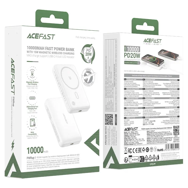 ACEFAST M26 WIRELESS 10000MAH POWER BANK