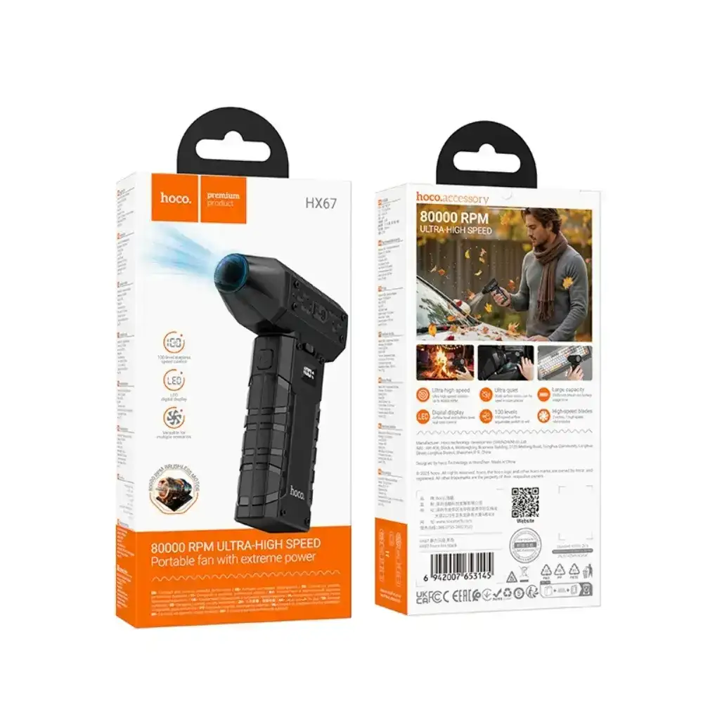 HOCO HX67 BLOWER 80000RPM ULTRA-HIGH SPEED