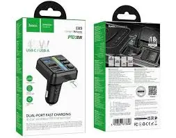 HOCO E89 45W DUAL PORT FAST CHARGING WIRELESS FM TRANSMITTER