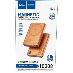 HOCO ALUMINUM ALLOY 10000MAH WIRELESS PB Q34