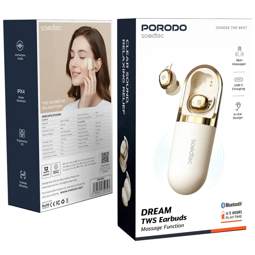 PORODO DREAM TWS EARBUDS MASSAGE FUNCATION