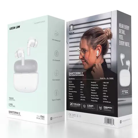 GREEN LION SANTORINI 2 AIRPODS