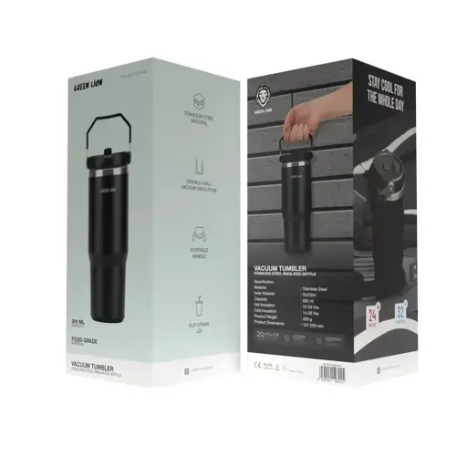 GREEN LION 900ML STAINLESS STEEL UNSULATED BOTTLE