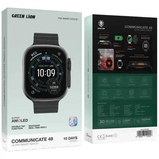 GREEN LION COMMUNICATE 49 ULTRA SMART WATCH AMOLED